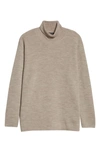 Eileen Fisher Merino Wool Turtleneck Sweater In Sand
