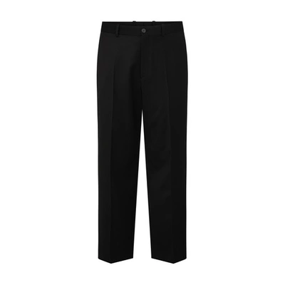 Balenciaga Cropped Tailored Trousers In 黑色