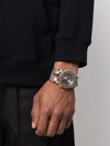 Parts Of Four X Fob Paris #145 Mega Pavé Hyperstrap 46mm In Silber