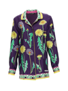 Dolce & Gabbana Printed Oversized Silk Twill Shirt In Fiori Di Prato Fdo.v