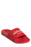 Adidas Originals Shower Slide Sandal In Red/white/vivid Red