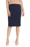 T Tahari Pull-on Ponte Pencil Skirt In Nightlife