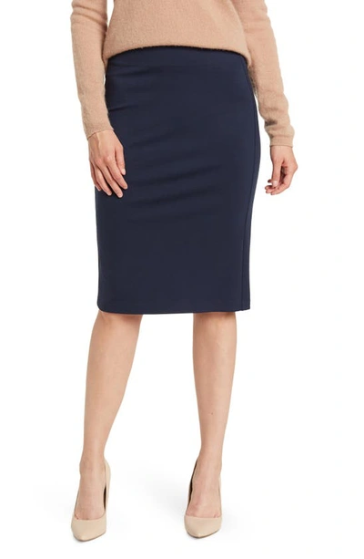 T Tahari Pull-on Ponte Pencil Skirt In Nightlife