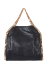 Stella Mccartney Falabella Tiny Chain-link Tote Bag In Black