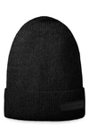 Canada Goose Lightweight Recycled Cashmere & Wool Beanie In Black Heather