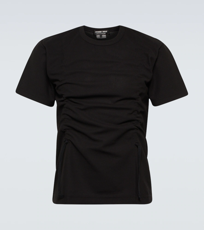 Comme Des Garçons Homme Deux Short-sleeve Cotton T-shirt In Black