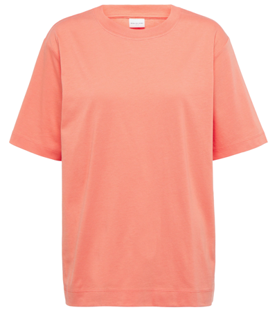 Dries Van Noten Cotton Jersey T-shirt In Salmon