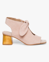 Bernardo Women's Lizzie Suede Sandal Bootie In Blush Kid Suede