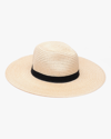 Eugenia Kim Emmanuelle Bicolor Wide-brim Fedora Hat In Natural/black