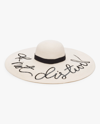 Eugenia Kim Women's Sunny 'do Not Disturb' Sequin-embroidered Paper Straw Sun Hat In Ivory