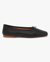 Mansur Gavriel Dream Leather Ballerina Flats In Black