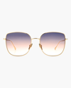 Isabel Marant Women's Square Sunglasses, 58mm In Gold/pink