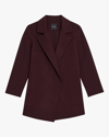 Theory Clairene New Divide Wool-cashmere Jacket In Red