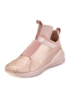 Puma Fenty By Rihanna  'fierce Metallic' High Top Sneaker (women) In Rose Gold