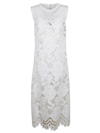 Dolce & Gabbana Cotton-blend Corded Lace Maxi Dress In White