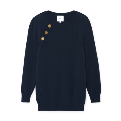 G. Label Spindler Side-button Sweater In Navy