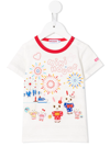 MIKI HOUSE EMBROIDERED-DESIGN T-SHIRT