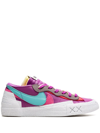 Nike X Kaws X Sacai Blazer Low Sneakers In Purple