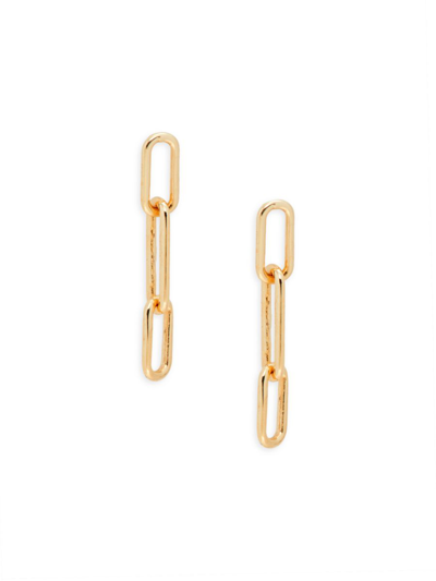 Saks Fifth Avenue Women's 14k Yellow Gold Paperclip Chain Drop Earrings
