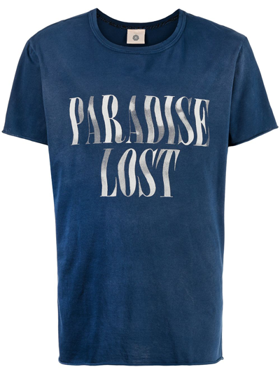 Alchemist Cotton Paradise Lost T-shirt In Blue
