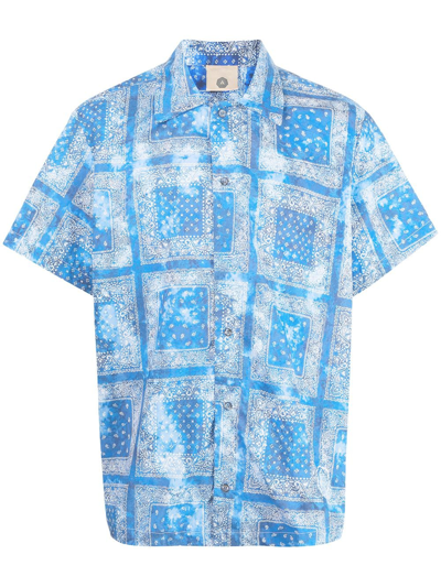 Alchemist Graphic-print Short-sleeve Shirt In Blue