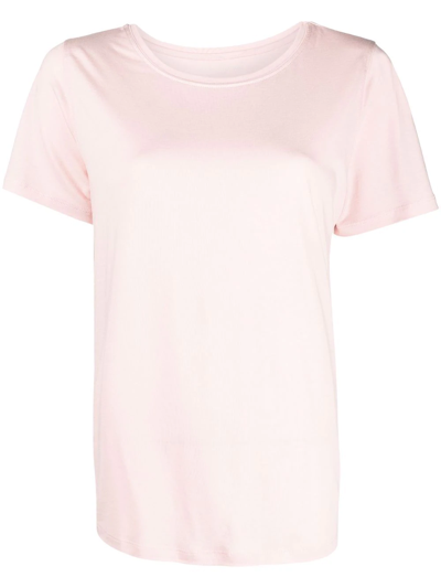Majestic Boxy Round-neck T-shirt In Rosa