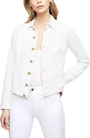 Lagence L'agence Celine Slim Linen Jacket In Blanc