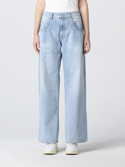 Icon Denim Los Angeles Jeans In Washed Denim In Stone Washed