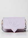 Chiara Ferragni Eyelike  Bag In Synthetic Leather In Lilac