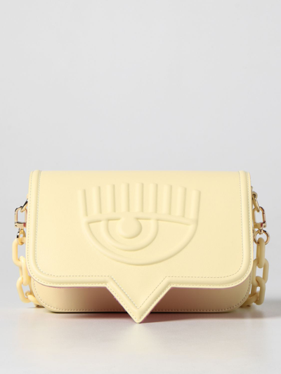 Chiara Ferragni Eyelike  Bag In Synthetic Leather In Yellow