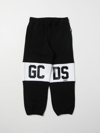 Gcds Logo-print Contrasting-panel Track Pants In Black