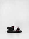 GUCCI LEATHER SANDALS WITH WEB STRIPES,355630002