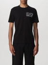 Ea7 Basic  T-shirt With Logo In Black