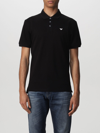 Emporio Armani Polo Shirt In Cotton In Black