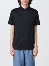 Emporio Armani Polo Blu Navy Basic In Navy