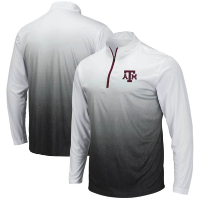 Colosseum Men's Gray Texas A M Aggies Magic Team Logo Quarter-zip Jacket