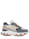 Hogan Leather, Calf-hair And Stretch-knit Sneakers