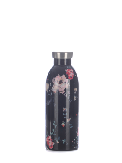 24 Bottles Ebony Rose 500ml In Nero