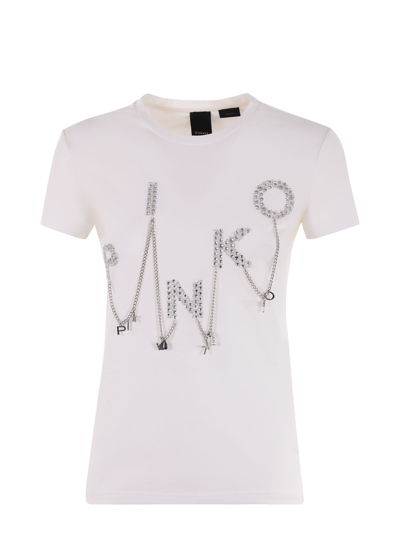 Pinko T-shirt In Bianco