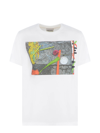 Kenzo T-shirt Seasonal Graphic Loose Blanc In Bianco