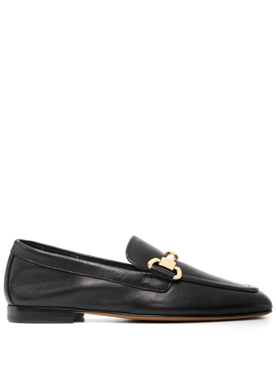 Doucal's Leather Moccasin With Horsebit Detail In Nero