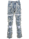 Alyx Fringed Effect Blue Jeans In Blau