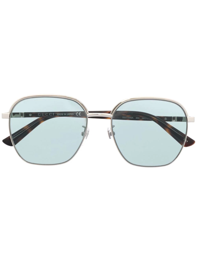 Gucci Round-frame Sunglasses In Silber