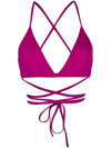Isabel Marant Solange Beachwear In Viola Synthetic Fibers In Purple