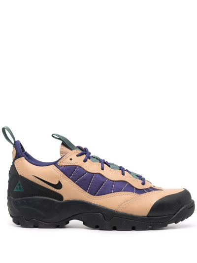 Nike Acg Air Mada "sandalwood" Sneakers In Vachetta Tan/black-night Blue