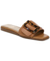Sam Edelman Women's Inez Buckle Flat Sandals Women's Shoes In Cuoio Brown