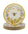 Certified International Bee Sweet Melamine Plate Set, 6 Piece
