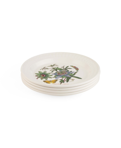 Portmeirion Botanic Garden Harmony Amber 4 Piece Dinner Plate Set In White