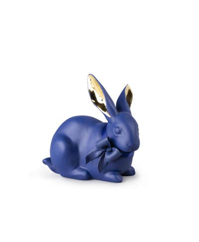 Lladrò Collectible Figurine, Attentive Bunny In Blue-gold