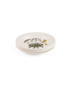 Portmeirion Botanic Garden Harmony Amber 4 Piece Salad Plate Set In White